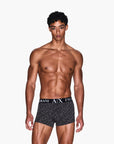Armani Exchange All Over Logo Boxer Shorts With Branded Elasticated Waistband | LEVISONS