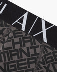 Armani Exchange All Over Logo Boxer Shorts With Branded Elasticated Waistband | LEVISONS