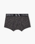 Armani Exchange All Over Logo Boxer Shorts With Branded Elasticated Waistband | LEVISONS