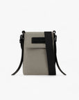 Emporio Armani Fabric Crossbody Bag With Stitched Leather Logo Patch | LEVISONS