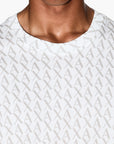 Armani Exchange Regular Fit All Over Logo Cotton Crewneck T-Shirt | LEVISONS