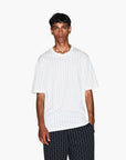 Armani Exchange Regular Fit All Over Logo Cotton Crewneck T-Shirt | LEVISONS