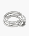 Coach Pave Tea Rose Ring Set | LEVISONS