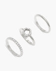 Coach Pave Tea Rose Ring Set | LEVISONS