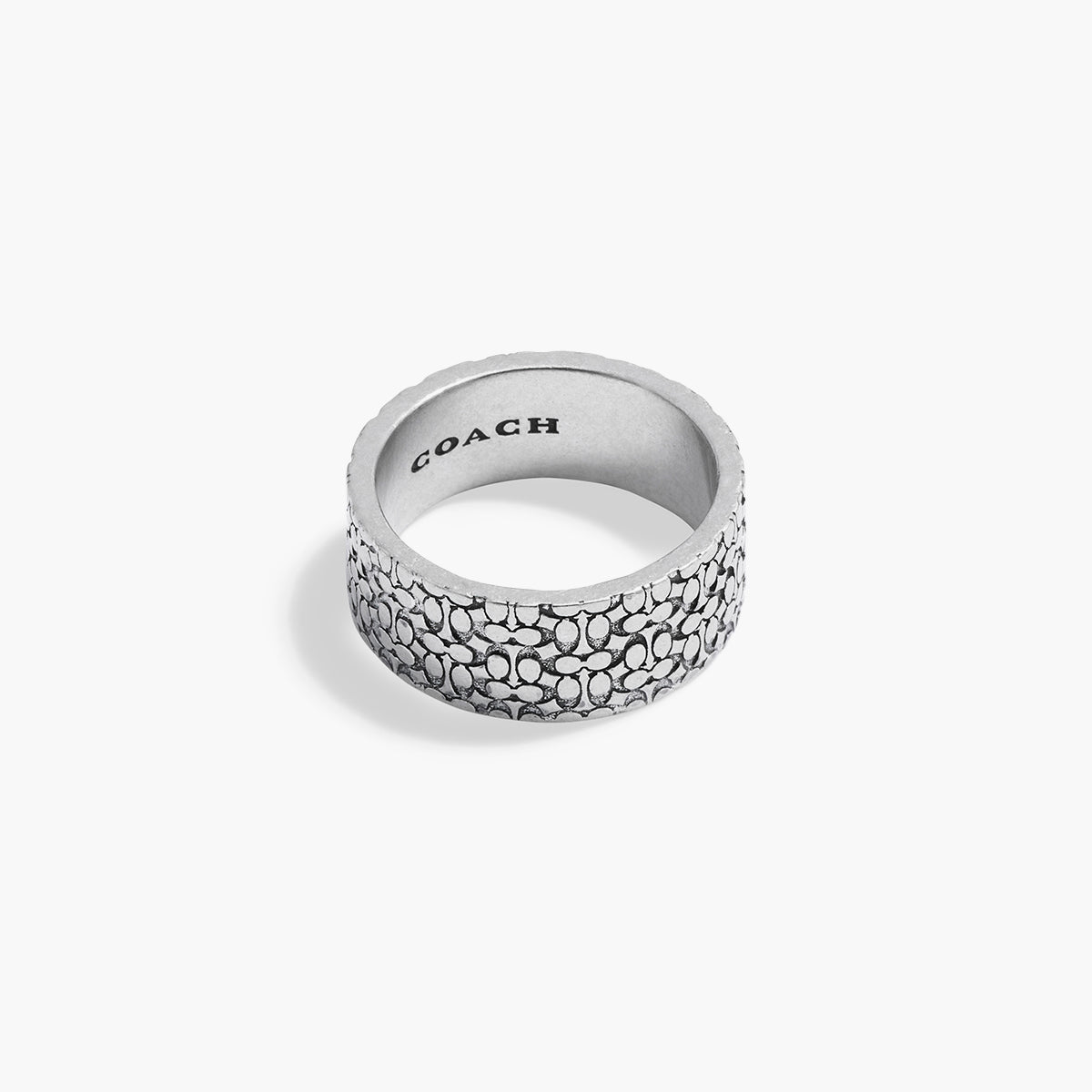Coach Mens Signature Quilted Band Ring | LEVISONS