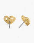 Coach Pave Heart Stud Earrings | LEVISONS
