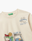 United Colors Of Benetton Boy Kid Long Sleeve T-Shirt With Print | LEVISONS