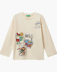 United Colors Of Benetton Boy Kid Long Sleeve T-Shirt With Print | LEVISONS
