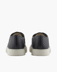 Emporio Armani Soft Leather Round Toe Sneaker With Embossed Design | LEVISONS