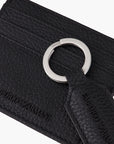 Emporio Armani Leather Card Holder And Keyring | LEVISONS