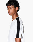 Armani Exchange Regular Fit Cotton Crewneck T-Shirt With Contrasting Logo Tape | LEVISONS