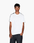 Armani Exchange Regular Fit Cotton Crewneck T-Shirt With Contrasting Logo Tape | LEVISONS