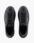Emporio Armani Leather Sneakers With Logo Feature | LEVISONS