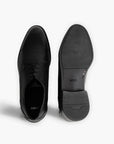 BOSS Black Leather Derby Shoes With Double Stitching | LEVISONS