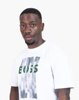 BOSS Black Cotton-Jersey Regular-Fit T-Shirt With Seasonal Artwork | LEVISONS