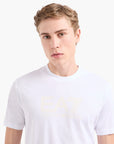 EA7 Visibility Regular Fit Cotton Crewneck T-Shirt | LEVISONS