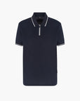 Armani Exchange Regular Fit Cotton Polo Shirt With Contrasting Stripe Detailing And A Quarter Zip | LEVISONS