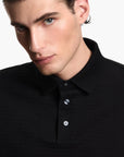 Emporio Armani All-Over Logo Cotton Jacquard Polo Shirt | LEVISONS