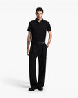 Emporio Armani All-Over Logo Cotton Jacquard Polo Shirt | LEVISONS