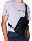 Armani Exchange Shoulder Bag With Adjustable Strap And External Pocket | LEVISONS