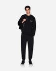 Armani Exchange Relaxed Fit Cotton Joggers With A Drawstring Waistband And Gold Branding | LEVISONS