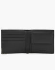 Emporio Armani Leather Wallet With Embossed Pattern And Metal Eagle Logo | LEVISONS