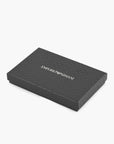 Emporio Armani Leather Wallet With Embossed Pattern And Metal Eagle Logo | LEVISONS
