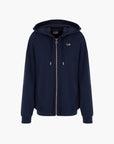 EA7 Regular Fit Hooded Zip Up Sweatshirt With Gold Logo Plaque | LEVISONS