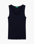 United Colors Of Benetton Woman Dark Blue Tank Top In Pure Cotton | LEVISONS
