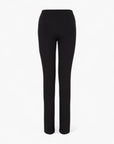 EA7 Slim Fit Cotton Stretch Leggings With Front Slits And Gold Logo Plaque | LEVISONS
