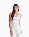 United Colors Of Benetton Woman White Tank Top In Pure Cotton | LEVISONS