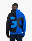 Hugo Blue Cotton-Jersey Sweatshirt With Logo Print | LEVISONS