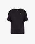 EA7 Relaxed Fit Cotton Crewneck T-Shirt With Metal Logo Plaque | LEVISONS