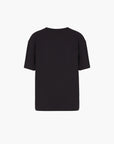 EA7 Relaxed Fit Cotton Crewneck T-Shirt With Metal Logo Plaque | LEVISONS