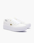 Lacoste Ziane Platform Logo Leather Trainers | LEVISONS