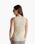 United Colors Of Benetton Woman Beige Tank Top In Pure Cotton | LEVISONS