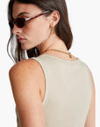 United Colors Of Benetton Woman Beige Tank Top In Pure Cotton | LEVISONS