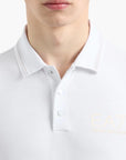 EA7 Gold Label Slim Fit Polo Shirt With Collar Edge Detailing | LEVISONS