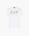 EA7 Regular Fit Logo Series Cotton T-Shirt With Oversized Logo | LEVISONS