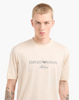 Emporio Armani Regular Fit Crewneck Asv T-Shirt With Embroidered Logo | LEVISONS