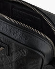 Emporio Armani All-Over Logo Leather Tech Case | LEVISONS
