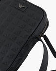 Emporio Armani All-Over Logo Leather Tech Case | LEVISONS