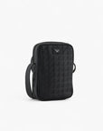 Emporio Armani All-Over Logo Leather Tech Case | LEVISONS