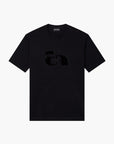 Emporio Armani Cotton T-Shirt With Op-Art Embroidery | LEVISONS