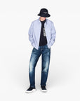 Armani Exchange Regular Fit Cotton Crewneck T-Shirt With A Stripped Patch Pocket | LEVISONS
