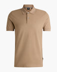 BOSS Black Pallas Cotton Polo Shirt With Embroidered Logo | LEVISONS