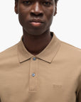 BOSS Black Pallas Cotton Polo Shirt With Embroidered Logo | LEVISONS