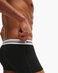 BOSS Black Three-Pack Of Stretch Trunks With Signature-Stripe Waistbands | LEVISONS