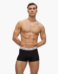 BOSS Black Three-Pack Of Stretch Trunks With Signature-Stripe Waistbands | LEVISONS