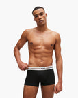 BOSS Black Three-Pack Of Stretch Trunks With Signature-Stripe Waistbands | LEVISONS